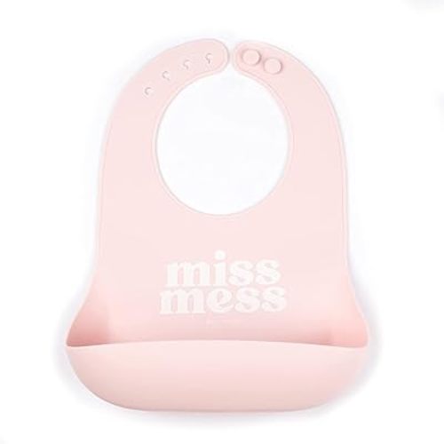 BELLA TUNNO Girl’s Wonder Bib – Silicone Baby Bib for Girls, Non-toxic BPA Free Soft Silicone Bib, Waterproof, Easy to Clean
