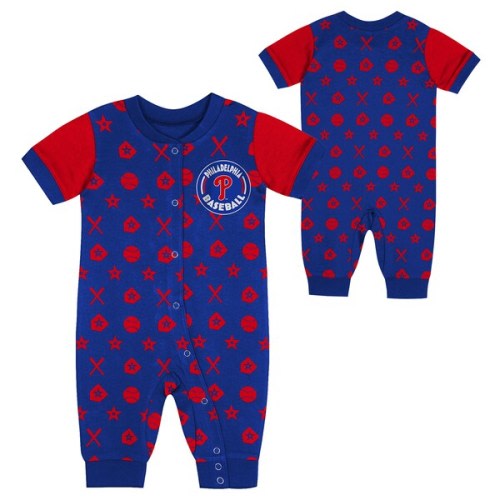 Newborn Philadelphia Phillies Blue Hard 90 Coveralls