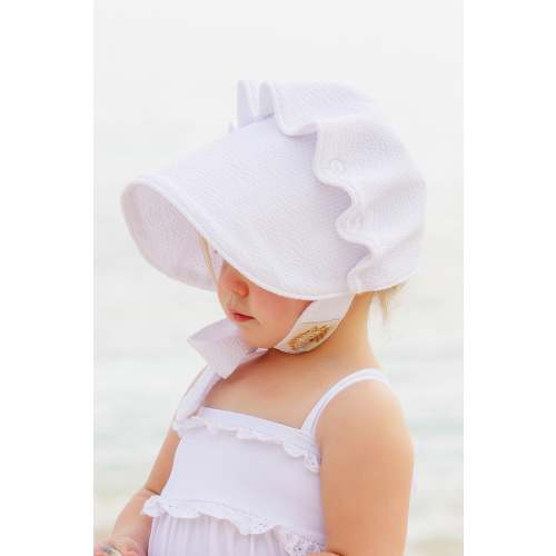 Beaufort Bonnet - Worth Avenue White Seersucker