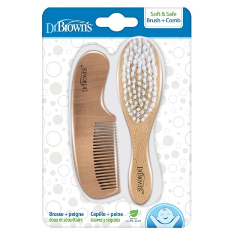 Dr. Brown's Soft and Safe Baby Brush + Comb