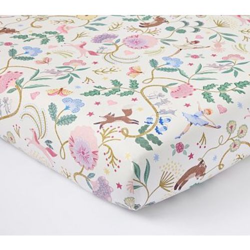 Organic Storybook Friends Crib Fitted Sheet , Multi