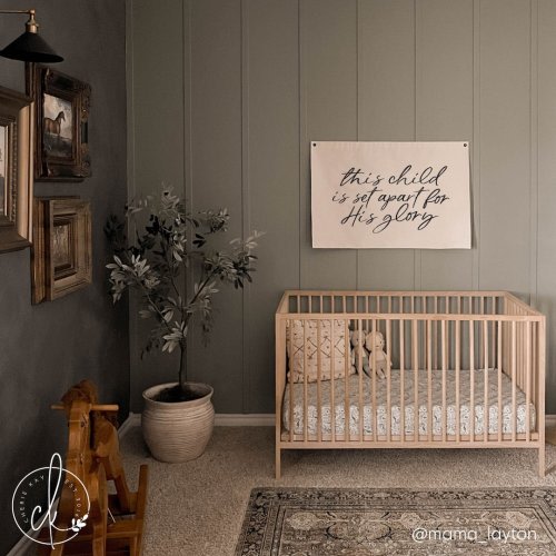 This Child Is Set Apart For His Glory | Canvas Banner | Nursery Wall Art | Christian Nursery Decor | Baby Shower Gift | Neutral Nursery