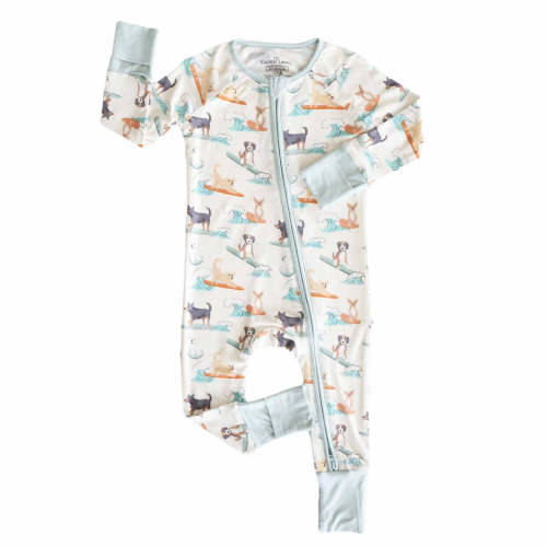 Paddle Pups Convertible Zip Romper