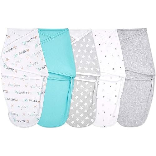aden + anais Essentials Easy Wrap Swaddle - Easy Swaddle Newborn Swaddle Sack, Baby Swaddles, Sleep Sack Wearable Blanket