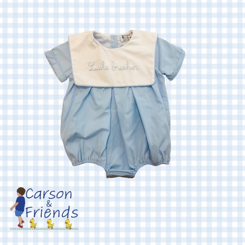 "Little Brother" Embroidered Bubble | The Little Lamb