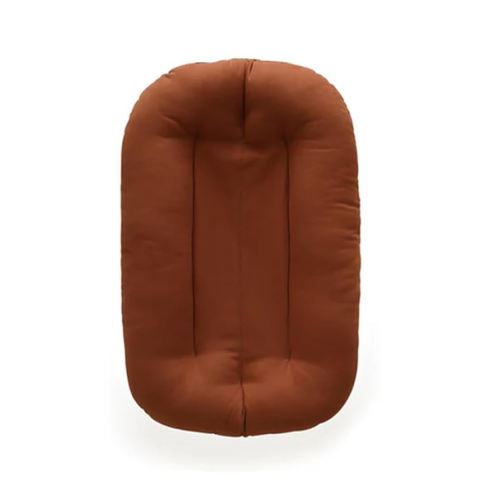 Baby Lounger for Newborn, Bionic Design Baby Lounger, Soft Organic Cotton Breathable Lounger for Infants 0-18 Months (Brown)