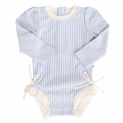Long Sleeve Rash Guard With Ruffle Bottom | Best Sellers