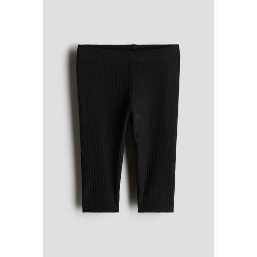RIBBED COTTON LEGGINGS