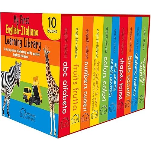 My First English-Italian Learning Library (la mia prima biblioteca delle parole Inglese-Italiano) : (Italian Edition) Board book – January 1, 2021