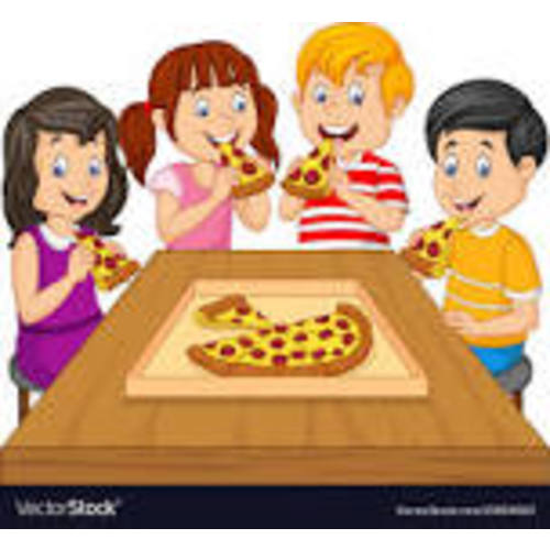 Dinner at a pizzeria :)