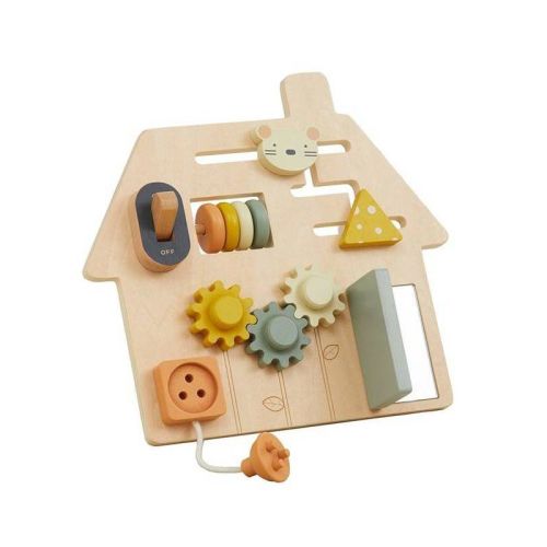Wonder & Wise Wooden On-the-Go Travel Busy Board