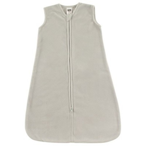 Hudson Baby Infant Plush Sleeping Bag, Sack, Blanket, Solid Light Gray Fleece, 0-6 Months