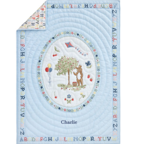 Riley Sheehey Bear Baby Quilt | Pottery Barn Kids