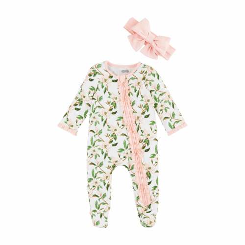 Magnolia Baby Sleeper Set | Mud Pie