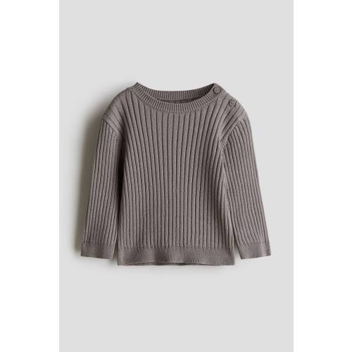 RIB-KNIT SWEATER