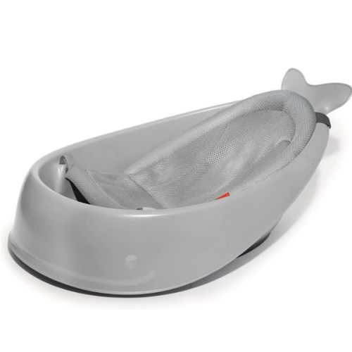 Skip Hop Infant Bath Tub 3-Stage Grow With Baby Smart Sling MOBY Bathtub Grey Age 0+