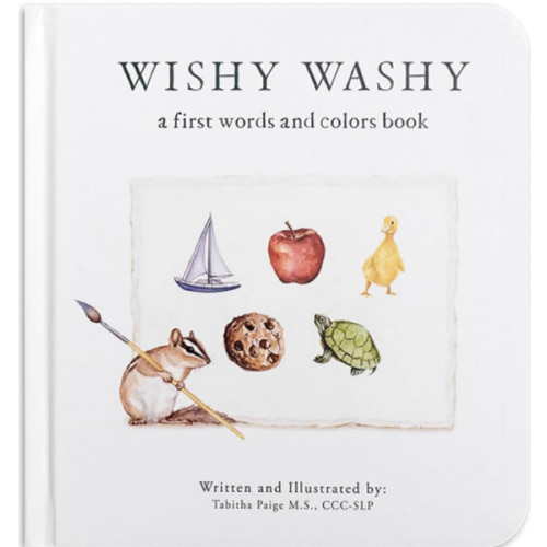 Wishy Washy: A Board Book of First Words and Colors for Growing Minds