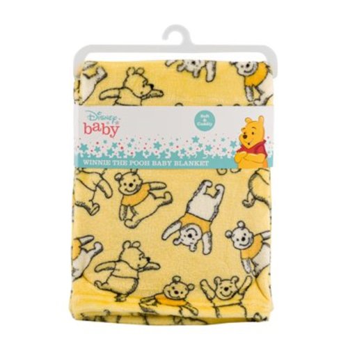 Disney Winnie The Pooh Soft Baby Blanket 1 Ply Fleece Throw "Happy Days"