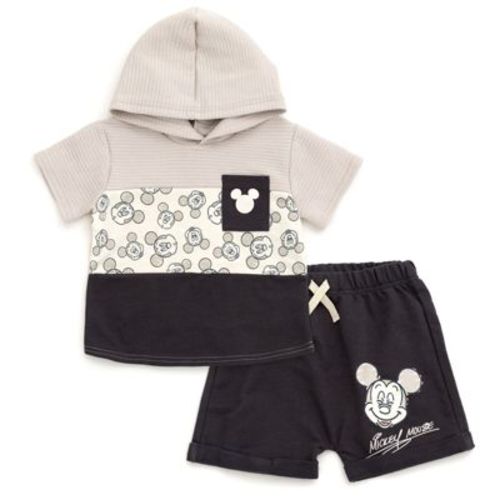 Disney Toy Story Newborn Baby Boys Pullover Hoodie and French Terry Shorts Off White / Sea Foam Green / Blue Toy Story Newborn