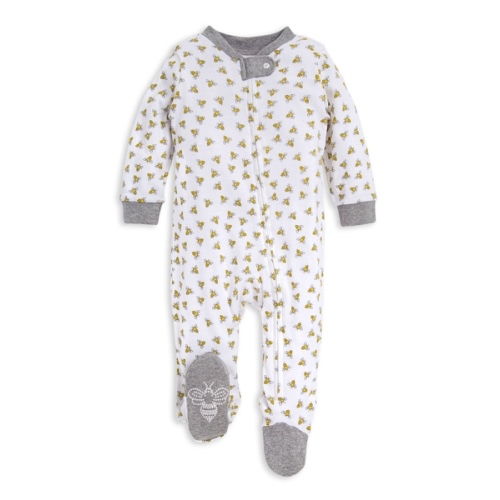 Honey Bee Organic Baby Footed Sleep & Play - 0-3 Months