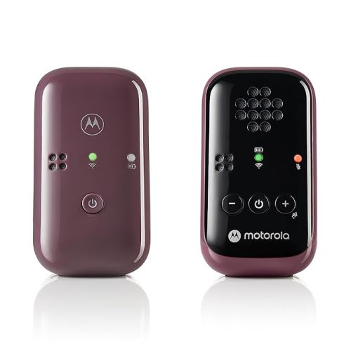 Motorola PIP12 Travel Baby Monitor - Audio-Only Portable Baby Monitor with Rechargeable Batteries, No Wi-Fi Baby Travel Essential, Long-Range Child Safety, Includes Water-Resistant Travel Case