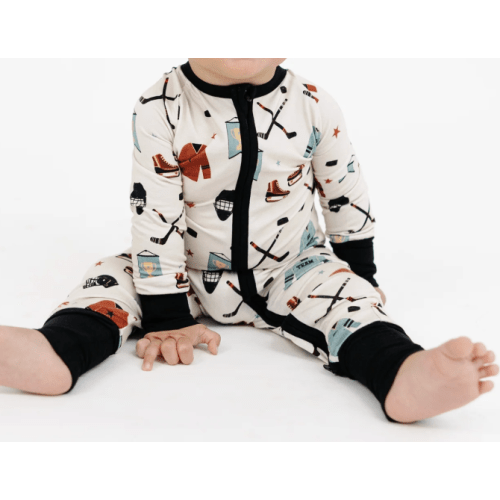 Hat Trick Hockey Bamboo Convertible Footie Romper – Emerson and Friends