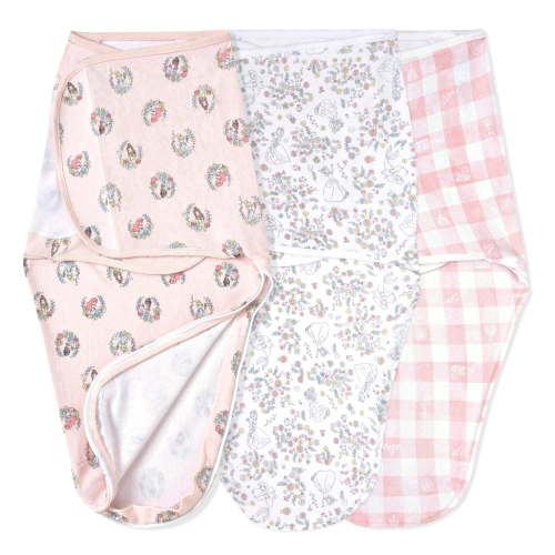 Free Shipping! aden + anais Essentials Disney Pink Princess Swaddle Wrap 0-3 Months Cotton 3-Pack