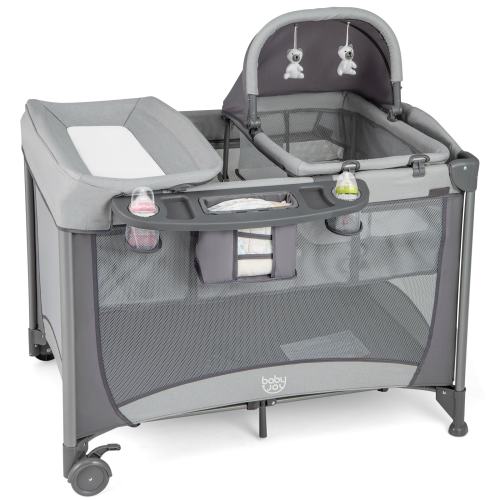 Babyjoy 5 in 1 Portable Baby Playard Nursery Center with Cradle & - See Details