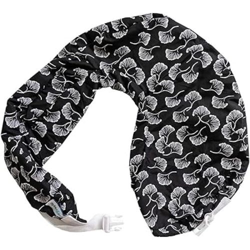 My Brest Friend Original Nursing Pillow Cover - Slipcovers For Baby - Adjustable Fit, Easy Care, Durable - Original Nursing Pillow Not Included, Black Flowing Fans