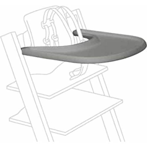 Stokke Tray, Storm Grey - Designed Exclusively for Tripp Trapp Chair + Tripp Trapp Baby Set - Convenient to Use and Clean - Made with BPA-Free Plastic - Suitable for Toddlers 6-36 Months