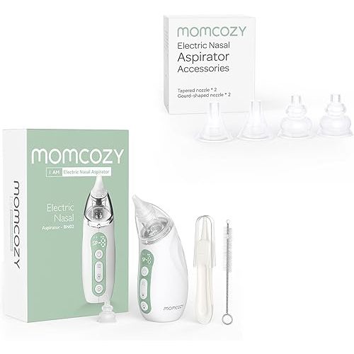 Momcozy Baby Nasal Aspirator and Replacement Nozzle Kit