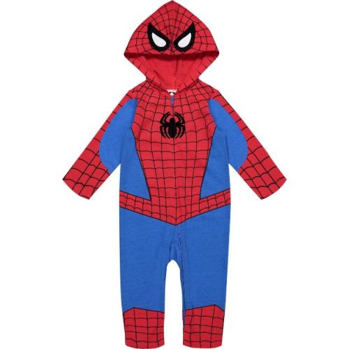 Marvel Avengers Spider-Man Toddler Boys Zip Up Cosplay Coverall Spiderman 3T