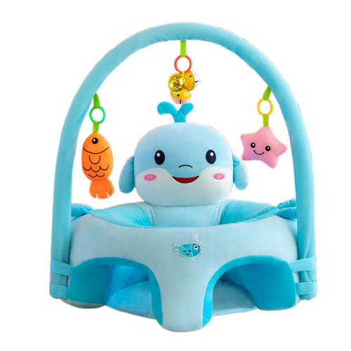 Baby Support Sofa Chair, Baby Chairs For Sitting Up, Sitting Chair Sofa Plush Baby Learning To Sit Chair Seats For Sitting Up For 6-16 Months Baby Blue Without Filled Cottons