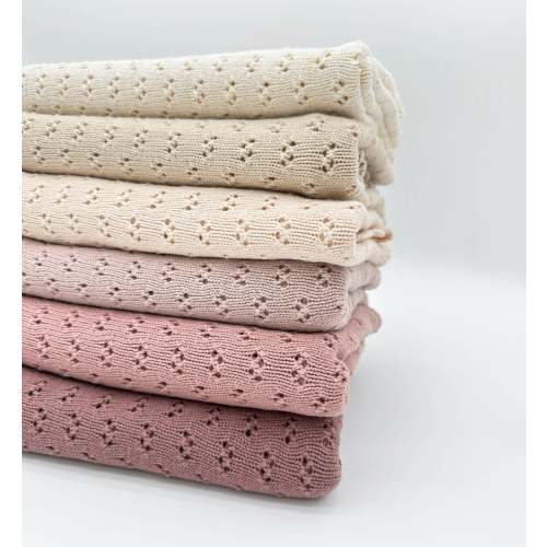Grace Knitted Cotton Baby Blanket – Olive and Cradle