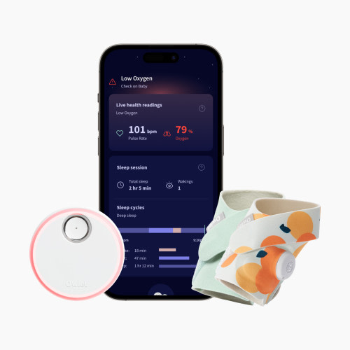 Owlet Dream Sock Smart Baby Monitor - Sweet Clementine