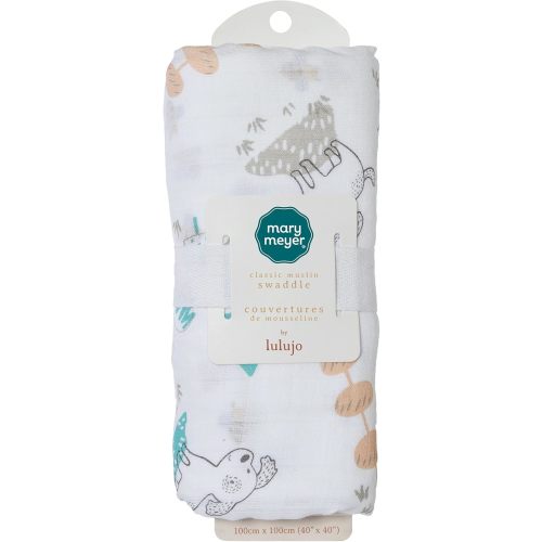 Lulujo Baby Swaddle Blanket Unisex Softest 100% Cotton Muslin Swaddle Blanket Neutral Receiving Blanket for Girls & Boys | 40in x 40in | Baby Gift Suns | Sparky Puppy