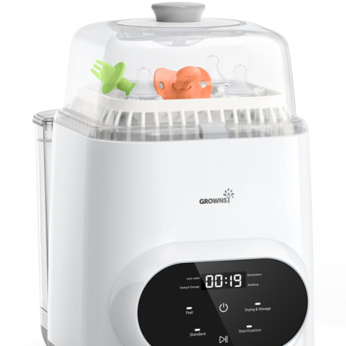 Grownsy EaseClean Bottle Washer Pro | All-in-One Bottle Washer and Sterilizer and Dryer | Baby Bottle Washer for Bottles, Pump Parts & Baby Essentials | Replaces Hand Washing