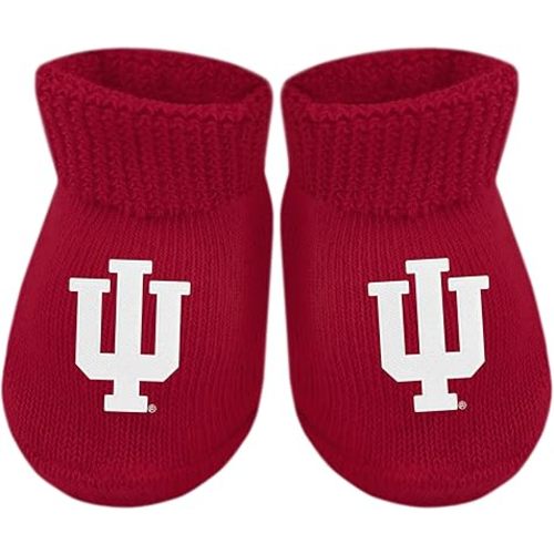 Creative Knitwear College Baby Bootie Sock - Team Logo, Multiple Colors, for Boys & Girls (Newborn - 6 Months)