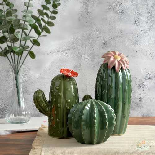 Ceramic home decoration cactus/ceramic cactus/home decoration gift/handmade ceramic