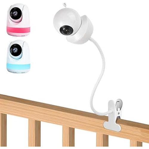 Flexible Baby Monitor Mount for Babysense V43/HDS2/V24R/VBM55TX/ Max View Video Baby Monitor, Gooseneck Baby Monitor Stand with Perfect View Angle and Easy Installation, Attach to Wherever You Want