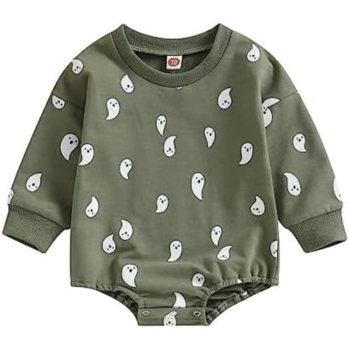 Thorn Tree Halloween Baby Boy Girls Sweatshirt Long Sleeve Romper Oversize Sweater Crewneck Fall Winter Clothes