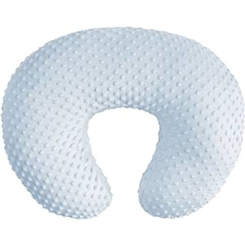 OWLOWLA Nursing Pillow Cover, Breastfeeding Pillow Slipcover Fits Nursing Pillow for Baby Boy Girl(Baby Blue)