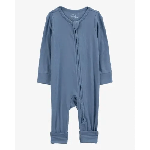 Baby Solid PurelySoft Convertible Foot Sleep and Play Pajamas - Navy
 - Carter's | Carter's