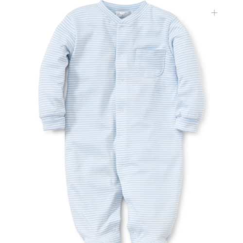 Simple Stripes Blue Footie
