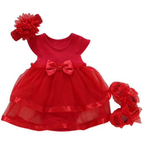 Niyage Baby Girls Clothes Dress Flowers Romper Sets Infant Tutu Bodysuit Party Outfits