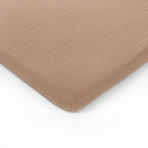 Muslin Fitted Bassinet Crib Sheet, Extra Soft 100% Muslin Cotton Bassinet Sheets By Comfy Cubs - Fern