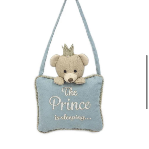 the Prince Is Sleeping Door Hanger