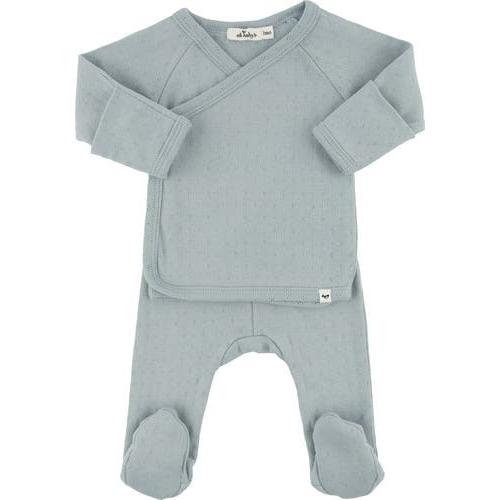 Twinkle Pointelle Kimono Set, 6M
