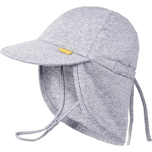 Grey FURTALK Baby Sun Hat UPF 50+ UV Ray Sun Protection Cotton Toddler Hats for Boys Girls