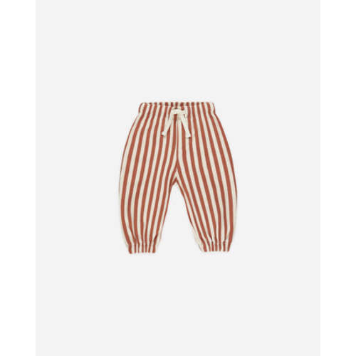 Relaxed Jogger || Poppy Stripe